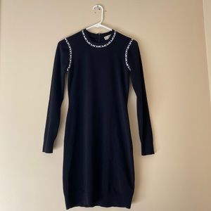 Micheal Kors Logo Trim Dress